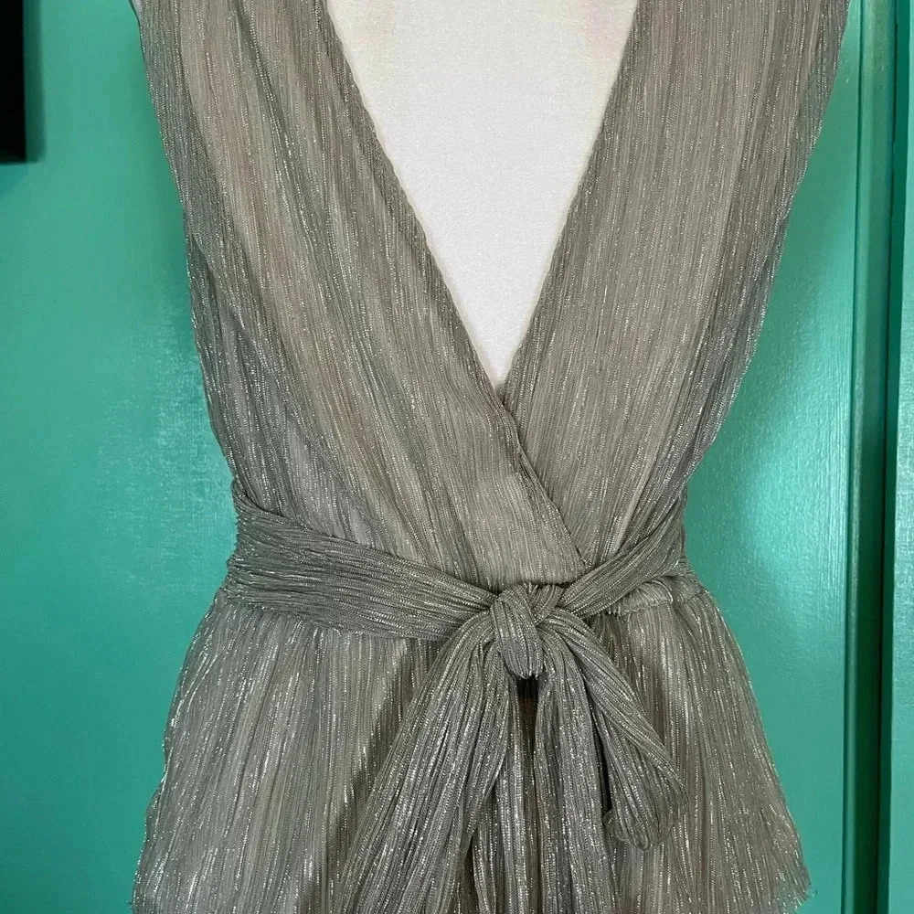 Glitter Wrap Blouse - image 2